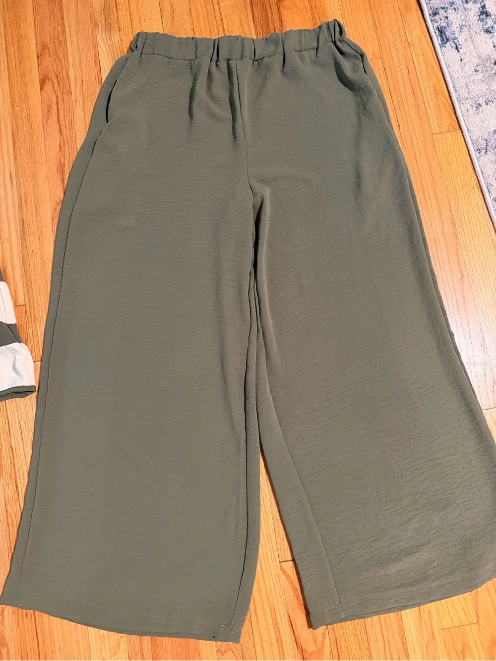 & Other Stories Olive Wide-Leg Pull-On Pants